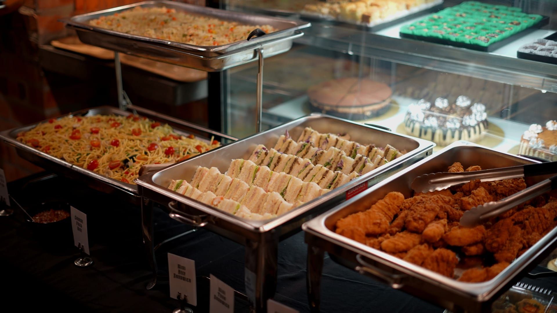 Buffet spread at Kona Mokapot Coffee